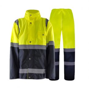 High Visibility  Two-Tone Rain Suit - HRS02