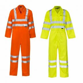 Reflective Poly Cotton Boiler Overall Workwear - HWC01