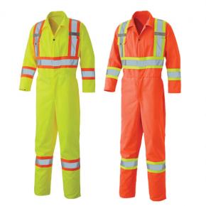 Hi-Viz Safety Poly/Cotton Coverall - HWC02