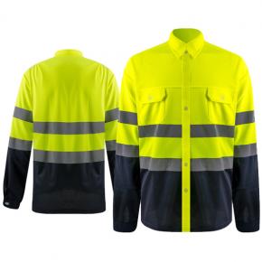 Hi Viz Cotton Long Sleeved Shirt - TL17