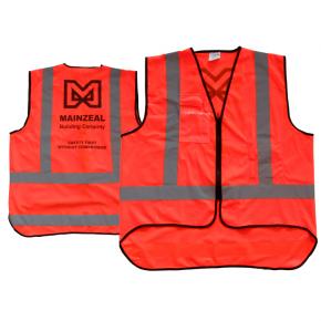 Zipper Closure safety vest with Printing - V29