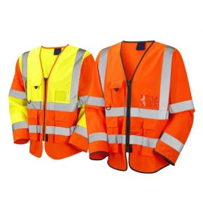 Long Sleeves Safety Vest with Multi-function Pocket - V33