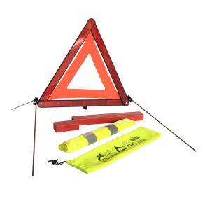 Metal Safety Triangle & Safety Vest - T03S